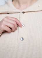 Anissa Button-detail Turtleneck