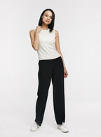 Amiable Rib-Knit Cashmere Pants