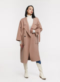 Large Collar Oversized Wool Coat