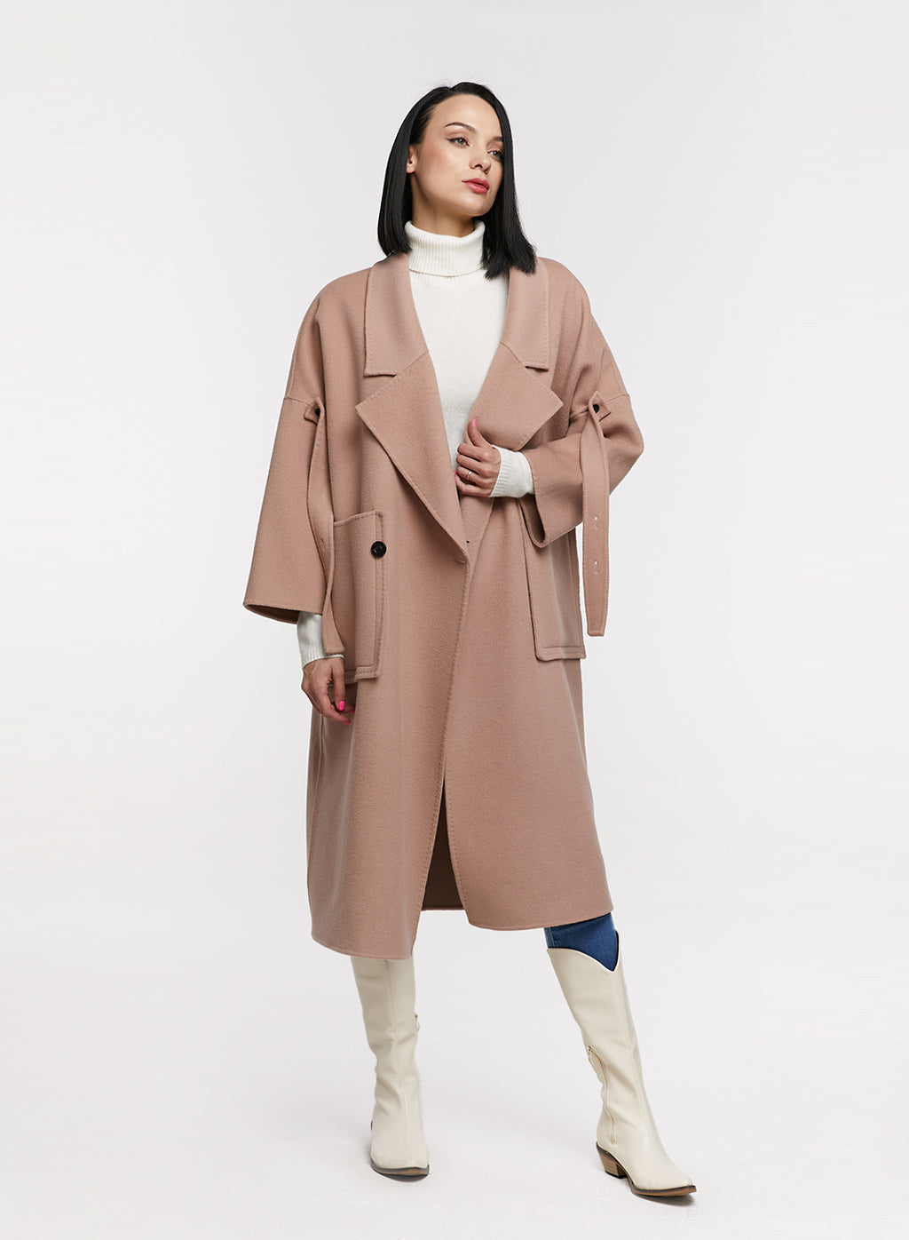 Large Collar Oversized Wool Coat