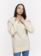 Anissa Button-detail Turtleneck