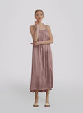 A-line Pleated Light Dress