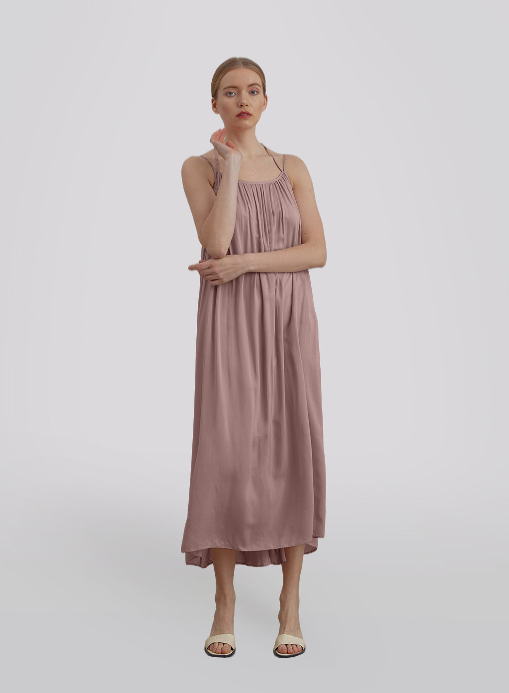 A-line Pleated Light Dress