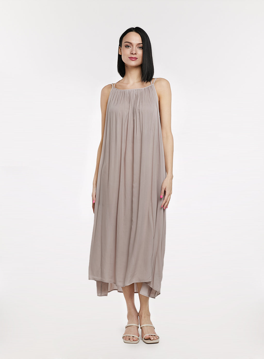 A-line Pleated Light Dress