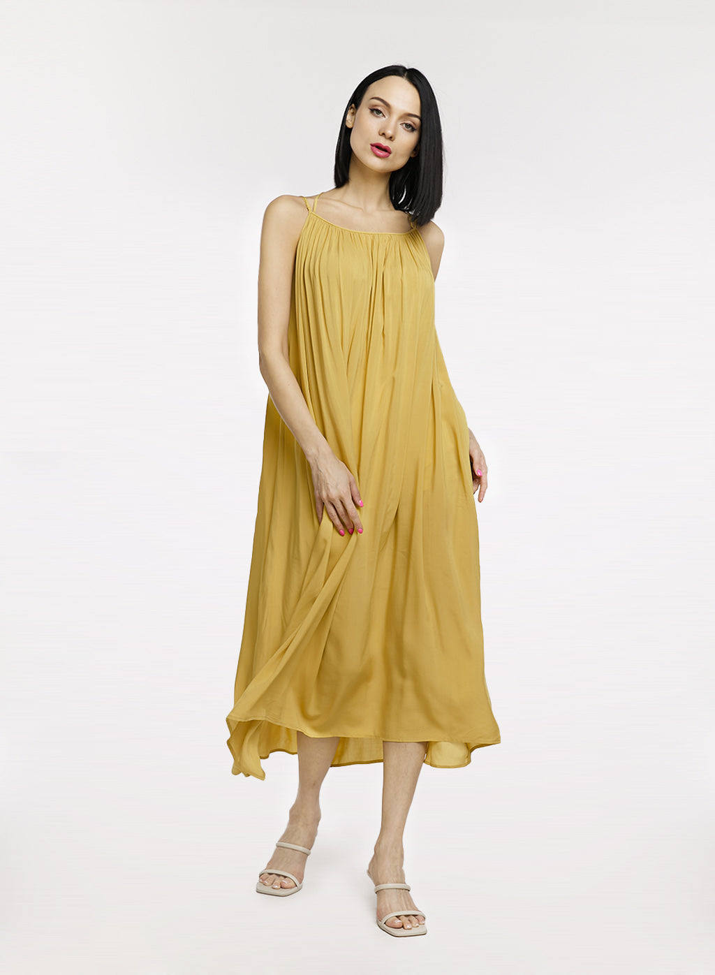A-line Pleated Light Dress