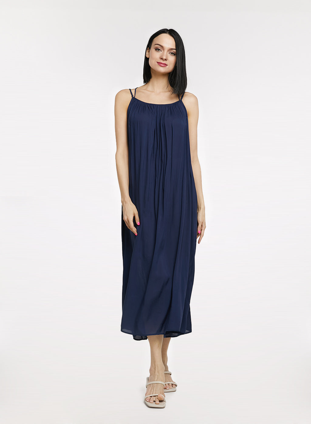 A-line Pleated Light Dress