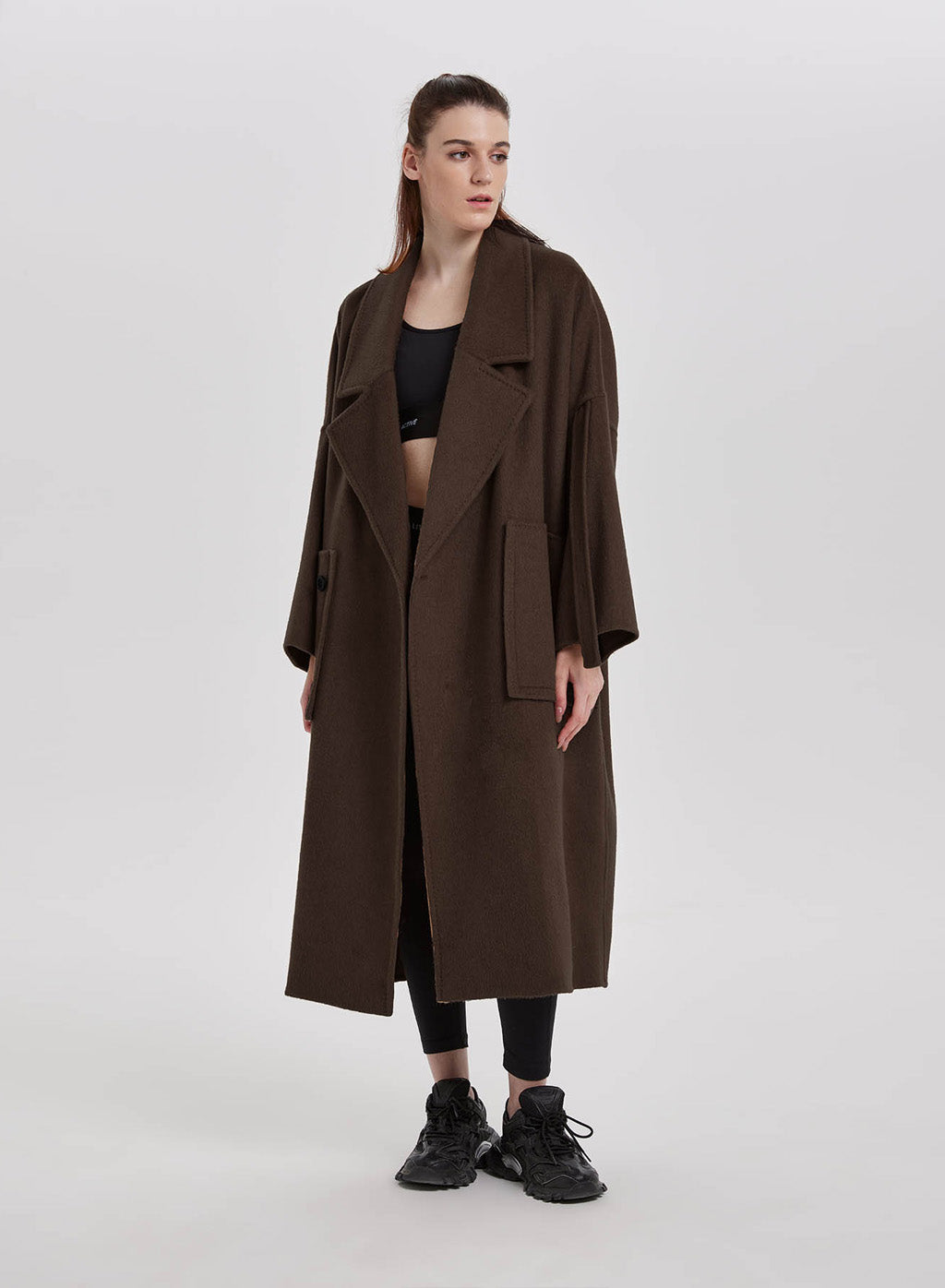 Large Collar Oversized Wool Coat