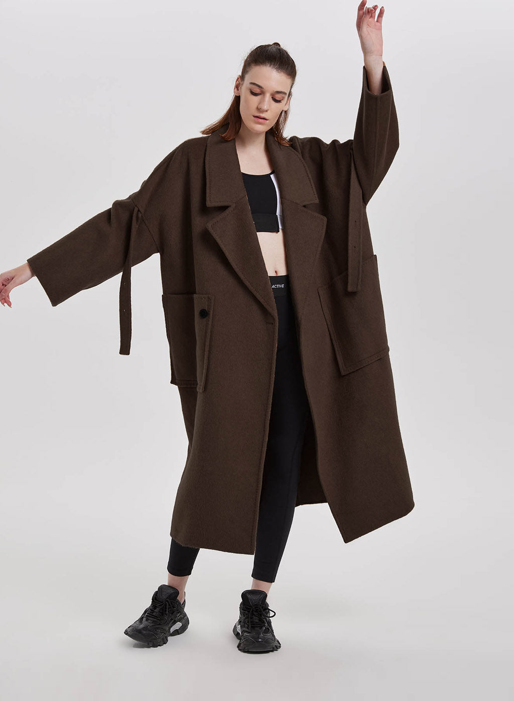 Large Collar Oversized Wool Coat