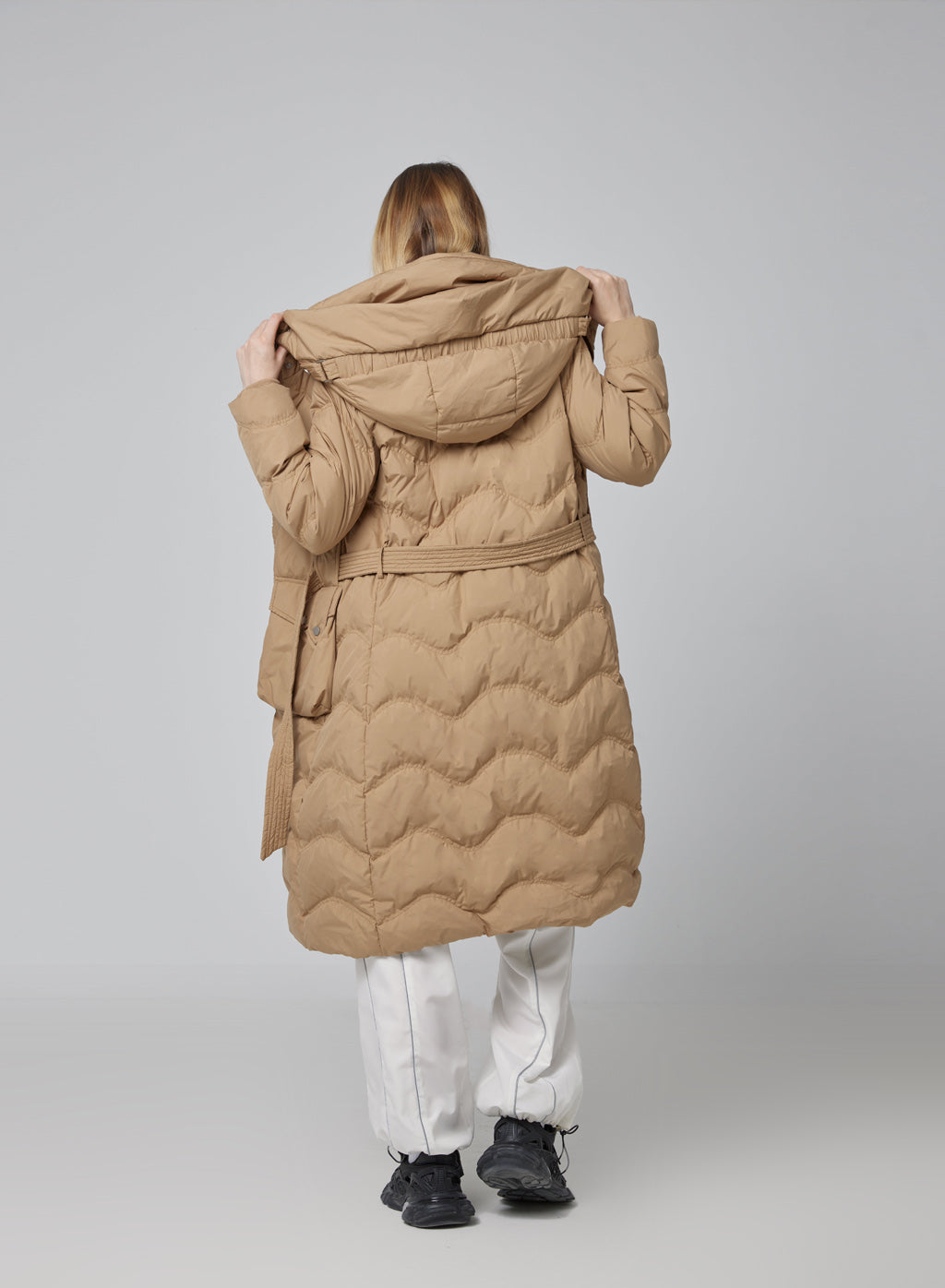 Calido Belted Duck Down Puffer