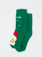 Christmas Print Fleece Socks