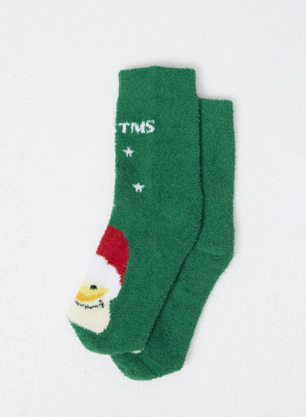 Christmas Print Fleece Socks