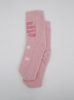 Christmas Print Fleece Socks