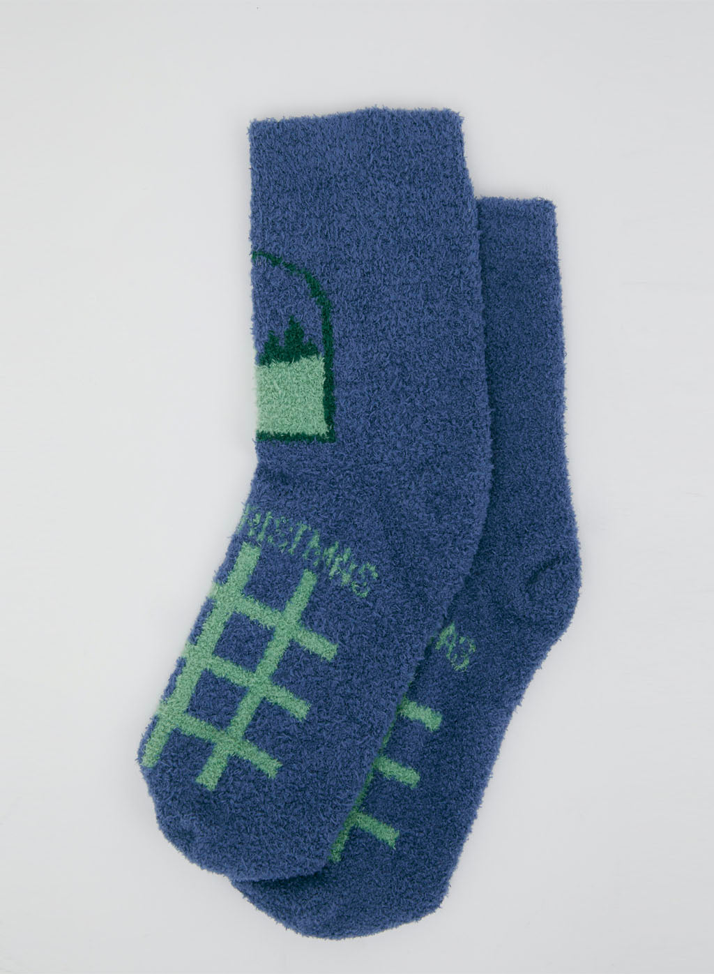 Christmas Print Fleece Socks