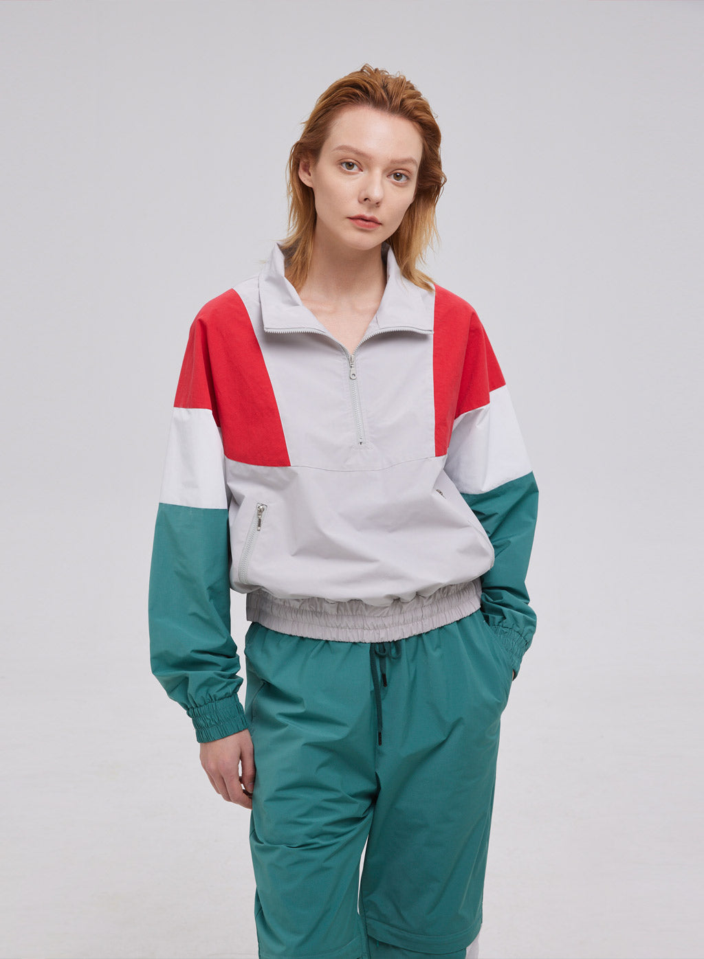 1/2 Zipper Pullover Top