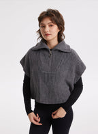 Bat-sleeve Wool Sweater