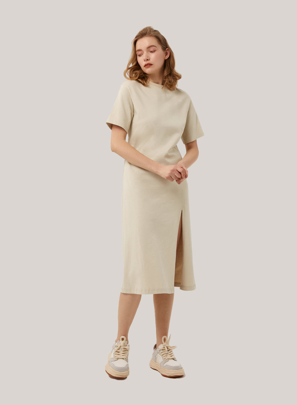 Austin Side Slit T-shirt Dress