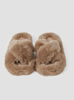 Cross Fluffy Slippers