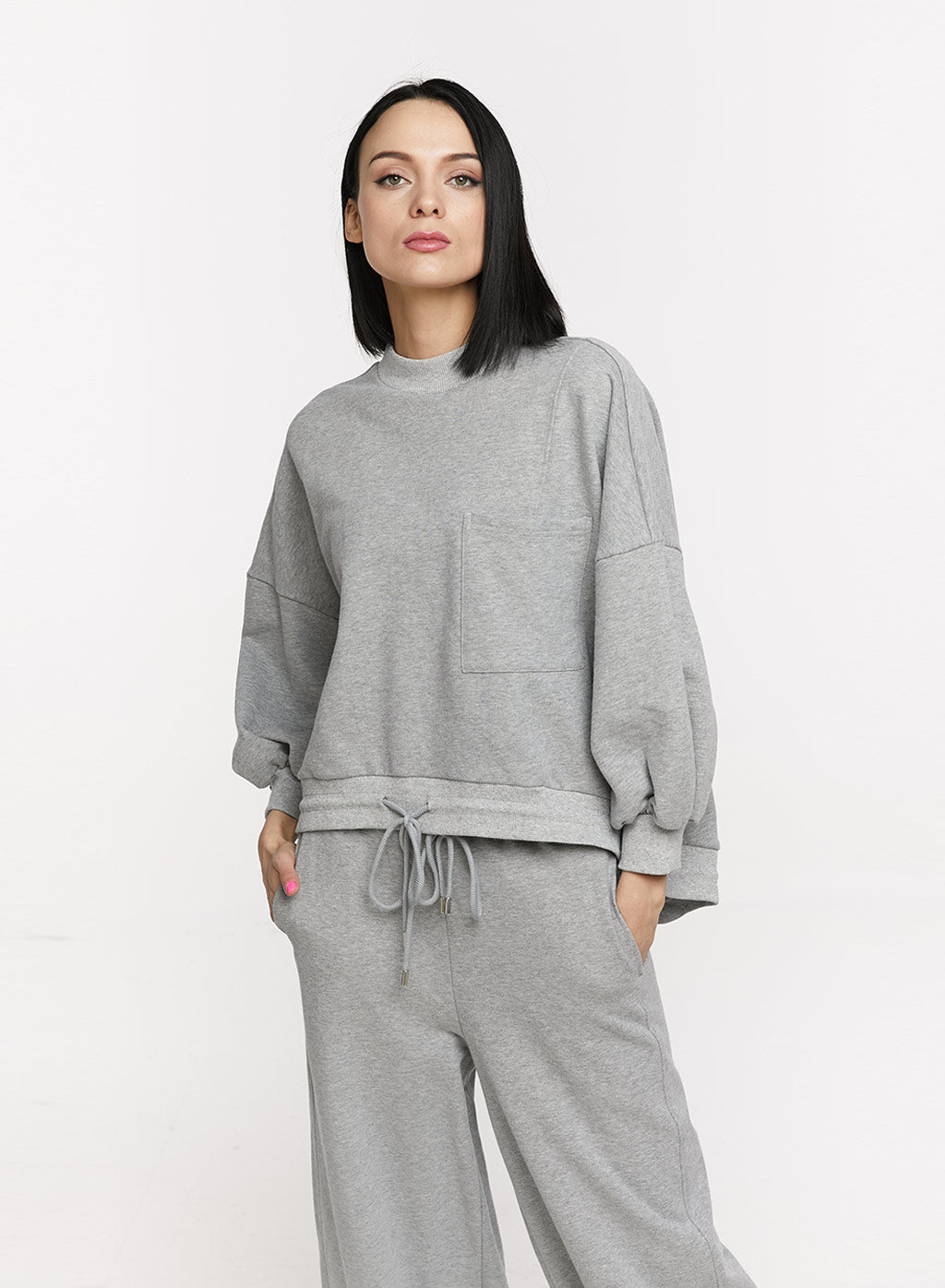 Cloud Sleeve Loose Sweatshirt