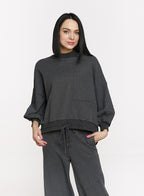 Cloud Sleeve Loose Sweatshirt