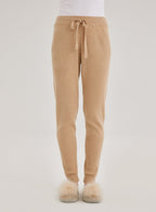 Casual-chic Ribbed Cashmere Joggers