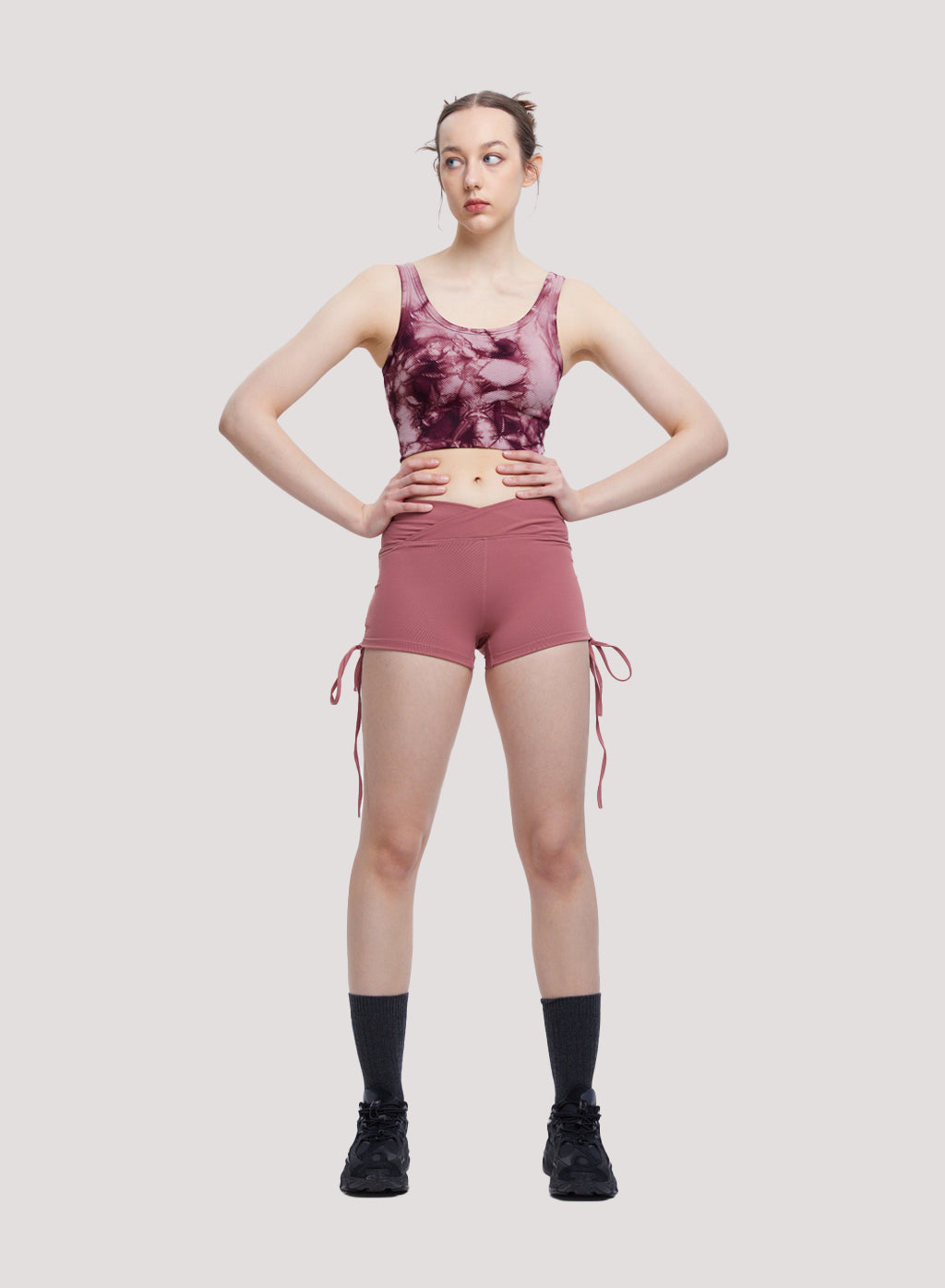 Cross High Waist Shorts