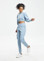 Amaris Short Hoodie With Logo