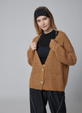 Arbitraria V-neck  Buttoned Sweater
