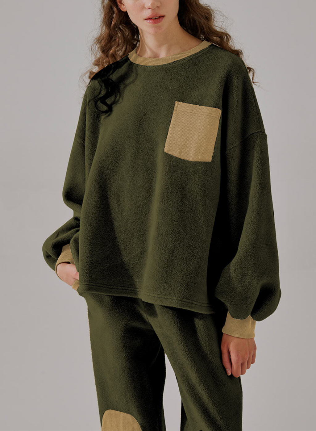 Baby Bear Fleece Colorblock Sweatshirt