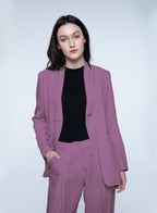 Basic Collarless Blazer