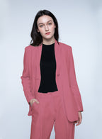 Basic Collarless Blazer