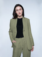 Basic Collarless Blazer