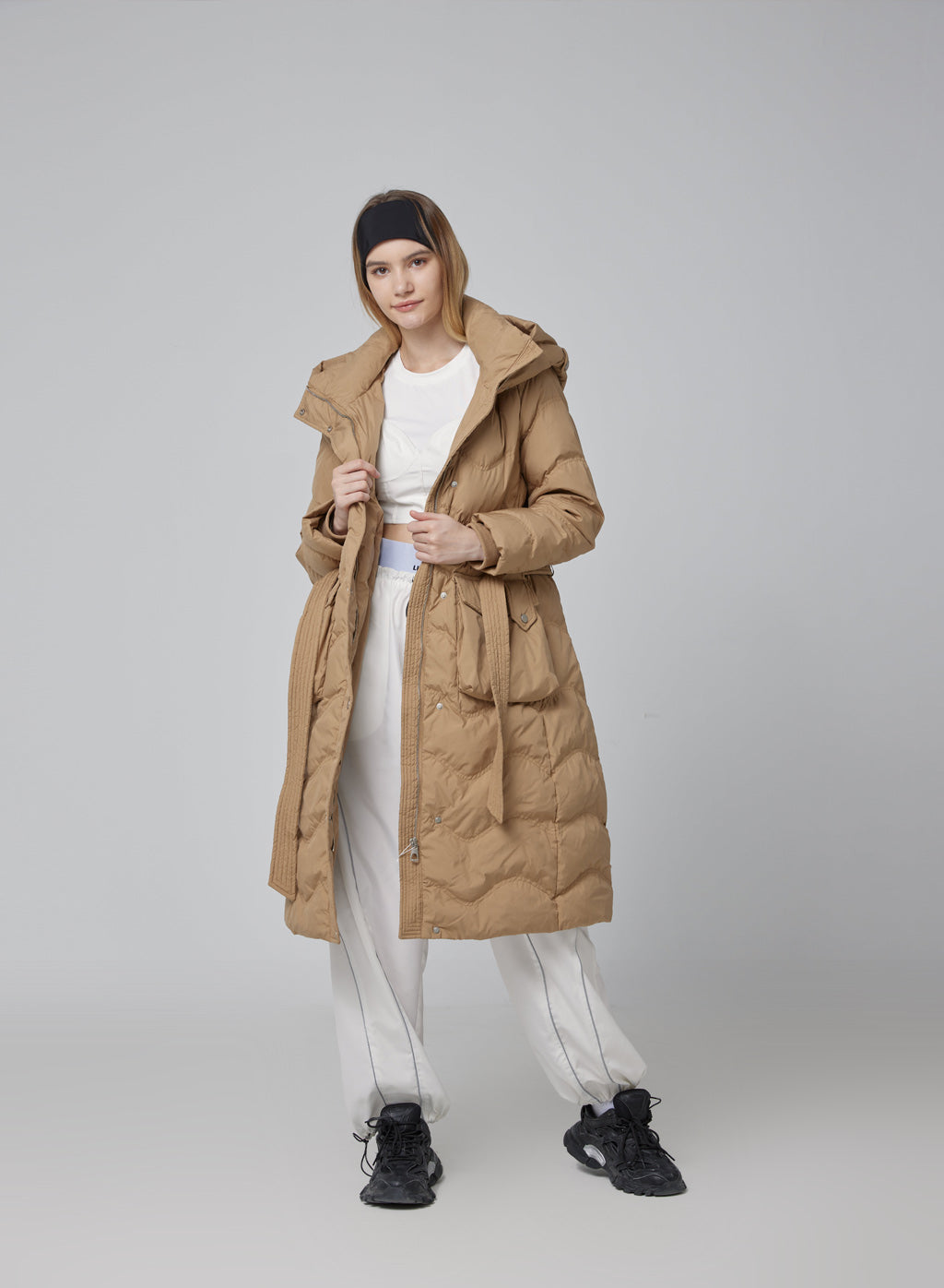 Calido Belted Duck Down Puffer