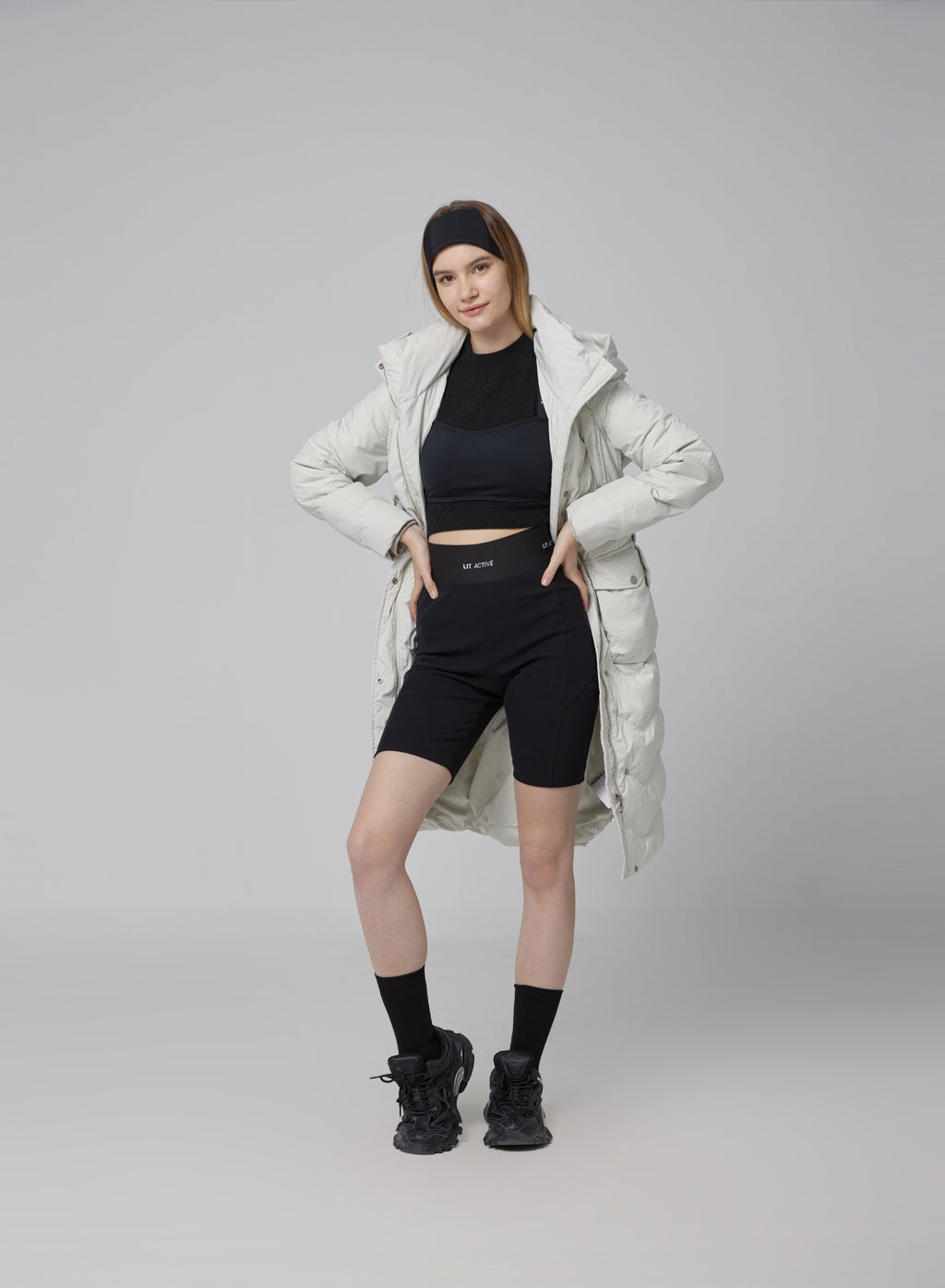 Calido Belted Duck Down Puffer