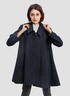 Cape Mid-length Cashmere Coat
