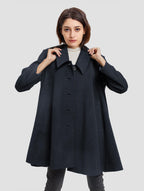 Cape Mid-length Cashmere Coat
