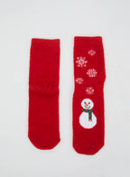 Christmas Fleece Crew Socks