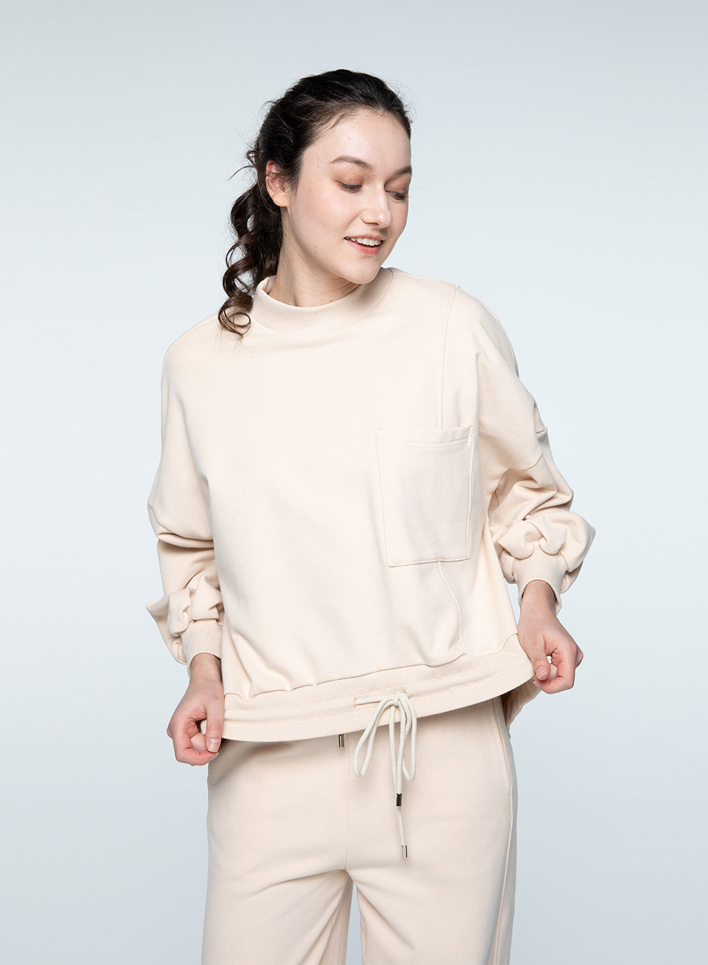 Cloud Sleeve Loose Sweatshirt
