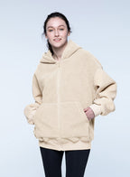 Color-Blocked Hooded Zipper Jacket