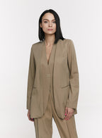 Basic Collarless Blazer