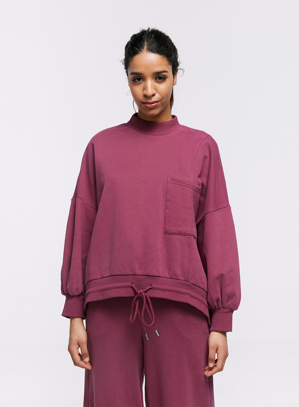 Cloud Sleeve Loose Sweatshirt