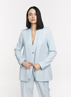 Basic Collarless Blazer