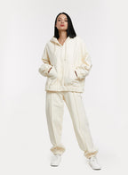 Cotton Zipped Drawstring Sweats Set