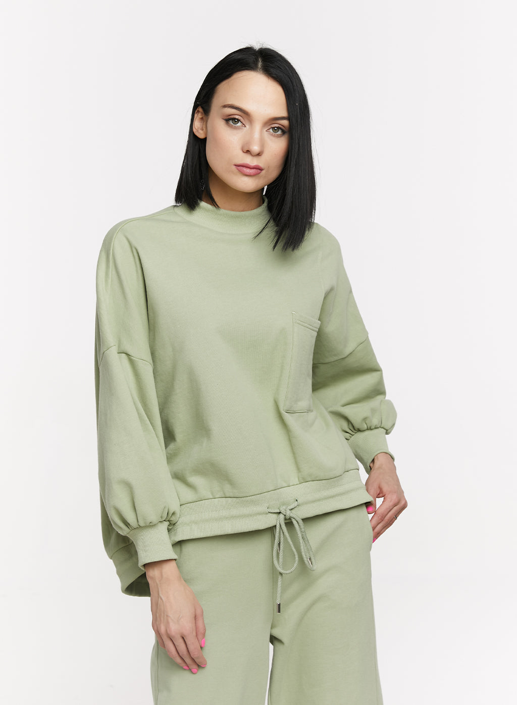 Cloud Sleeve Loose Sweatshirt