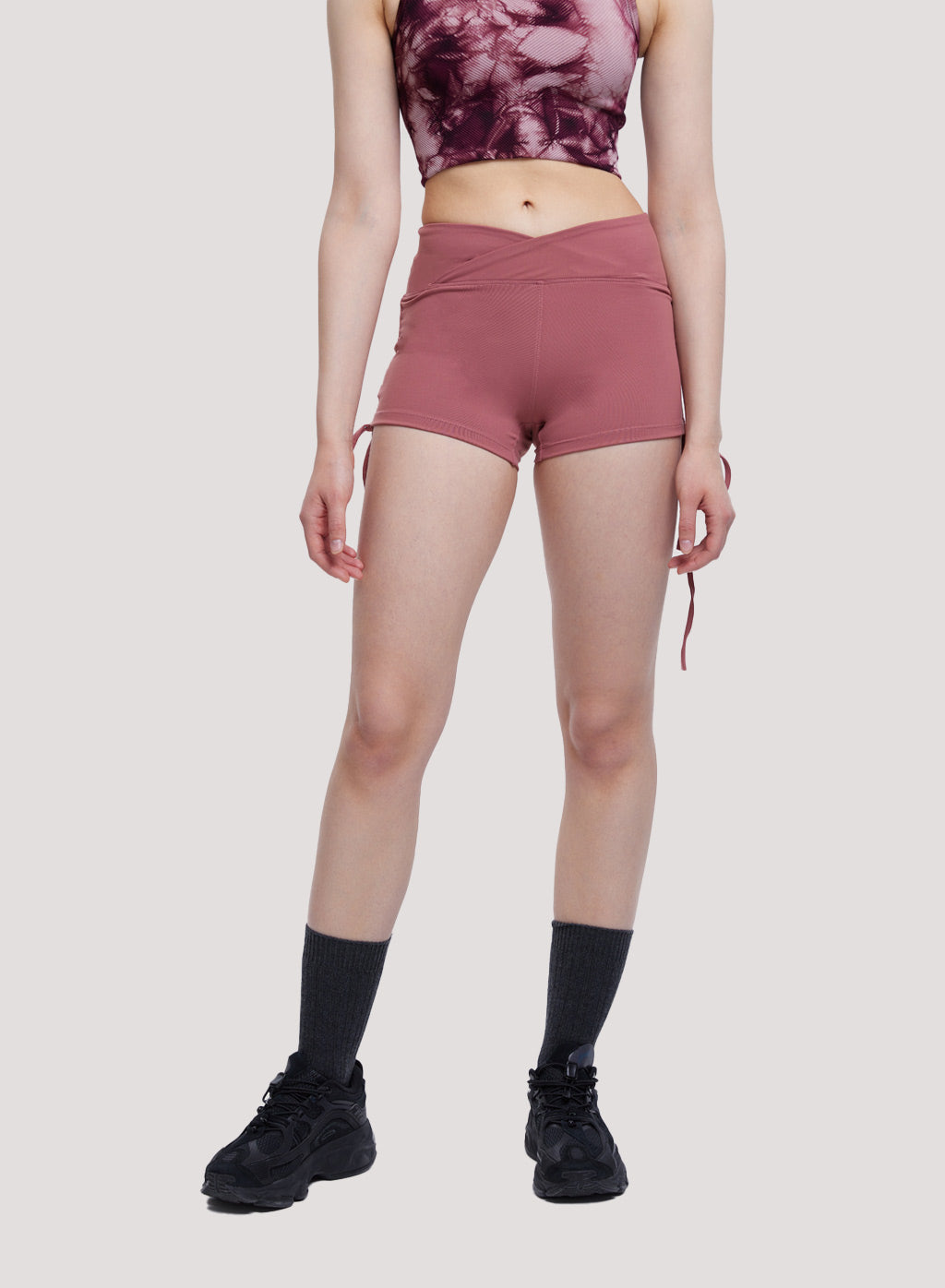 Cross High Waist Shorts