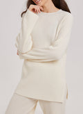 Soft Bottom Slit Cashmere Sweater