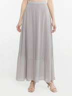 A-line Chiffon Maxi Skirt