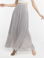 A-line Chiffon Maxi Skirt