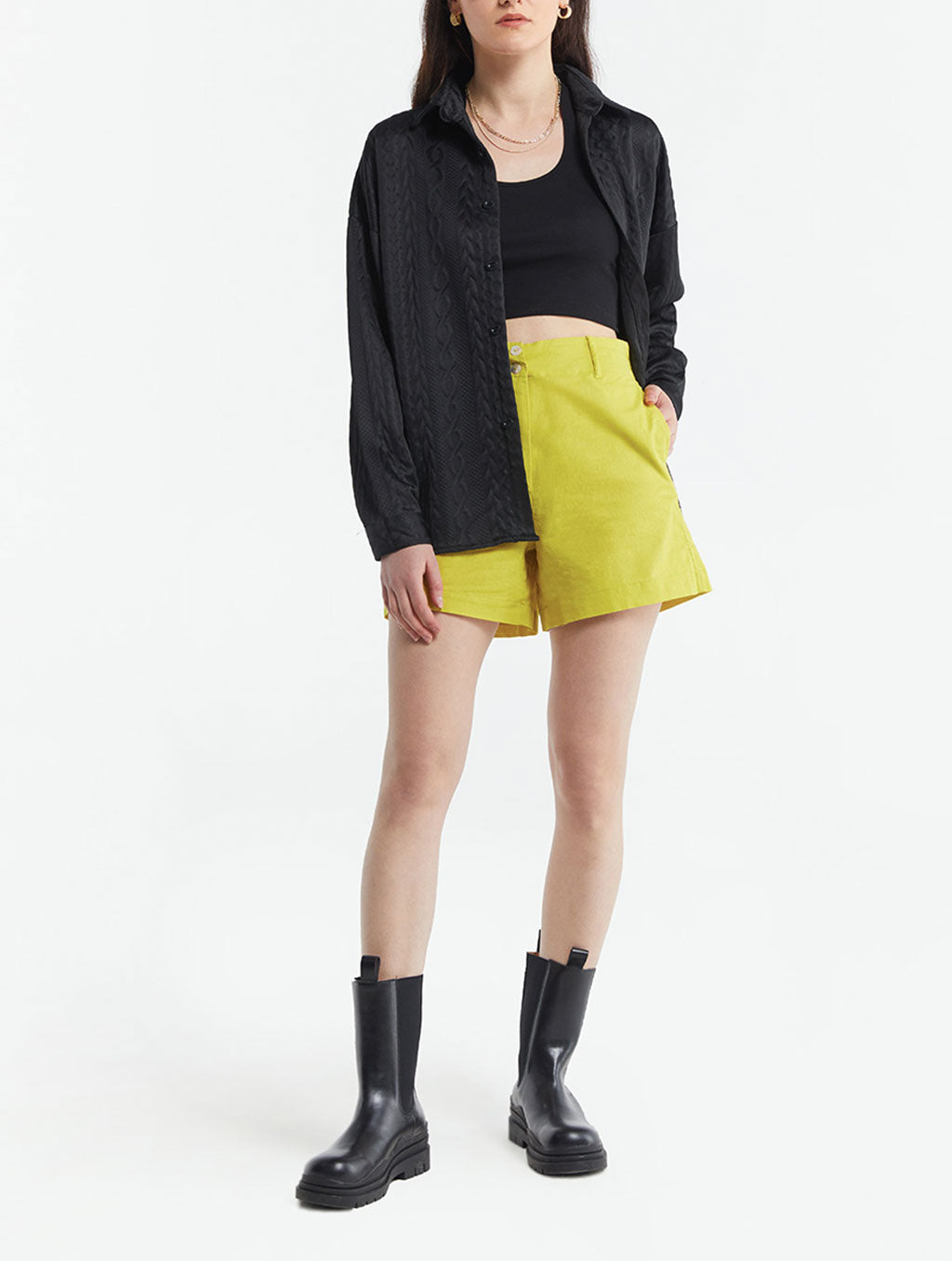 A-line High Waist Shorts