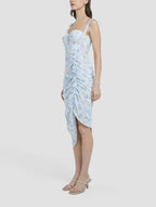 Airy Printed Corset Slip Dress