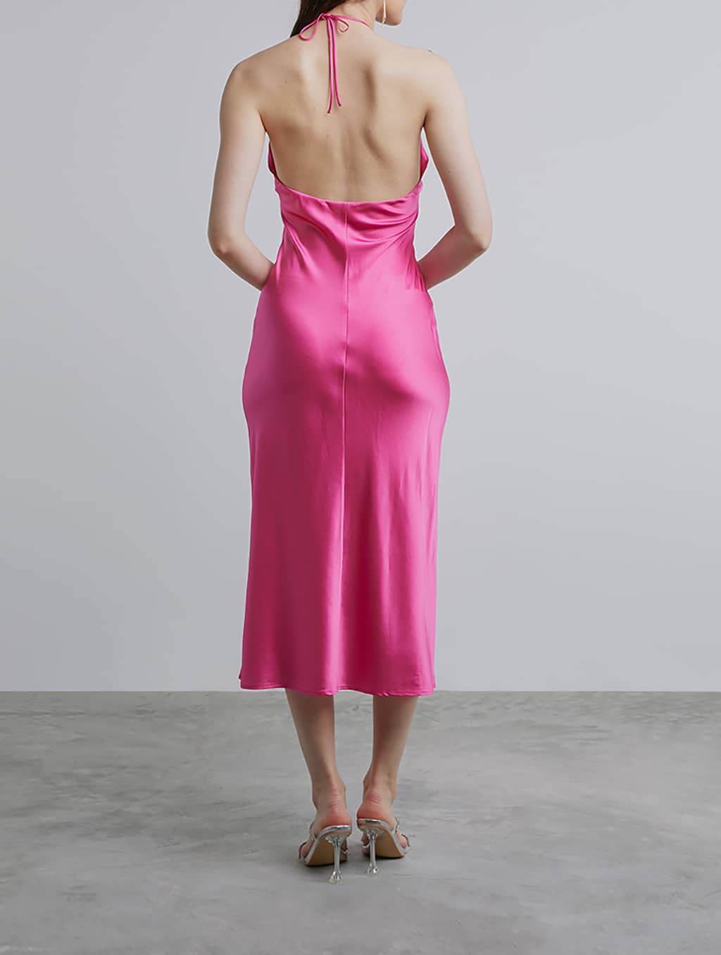 Alice′S Dream Satin Halterneck Dress